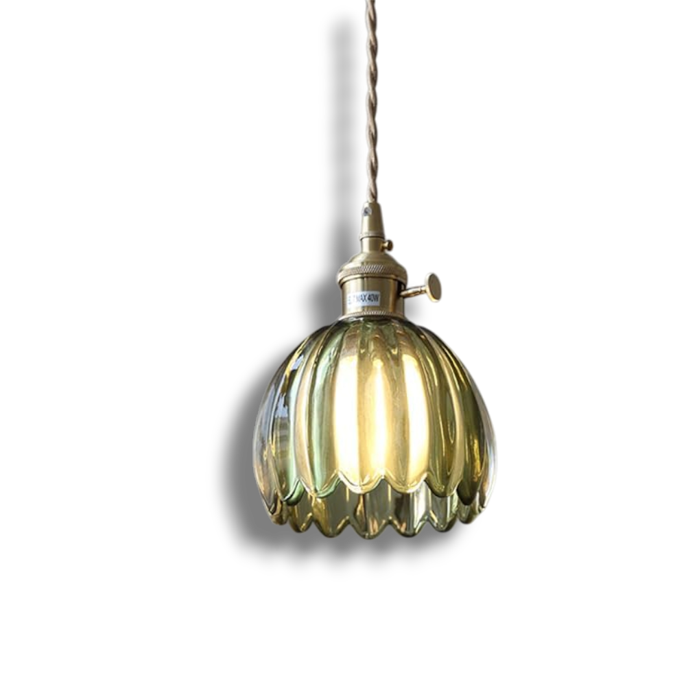 Amara – Elegante Glazen Bloem Hanglamp Plafondlamp
