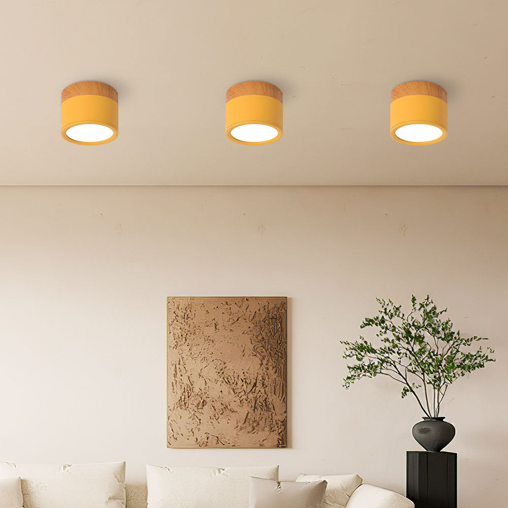 Cylora – Moderne LED Cilinder Plafondlamp met Strak Flush Mount Ontwerp