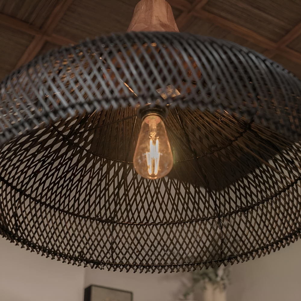 Solenne – Retro Boheemse Rattan Hanglamp