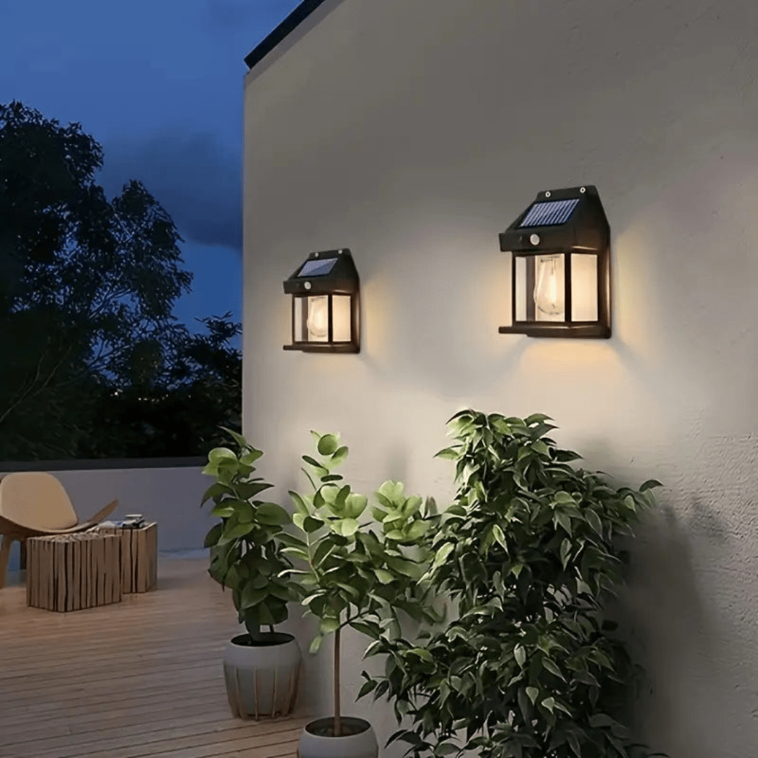 Brillence – Moderne Zonne-Wandlamp Waterdicht met Bewegingssensor