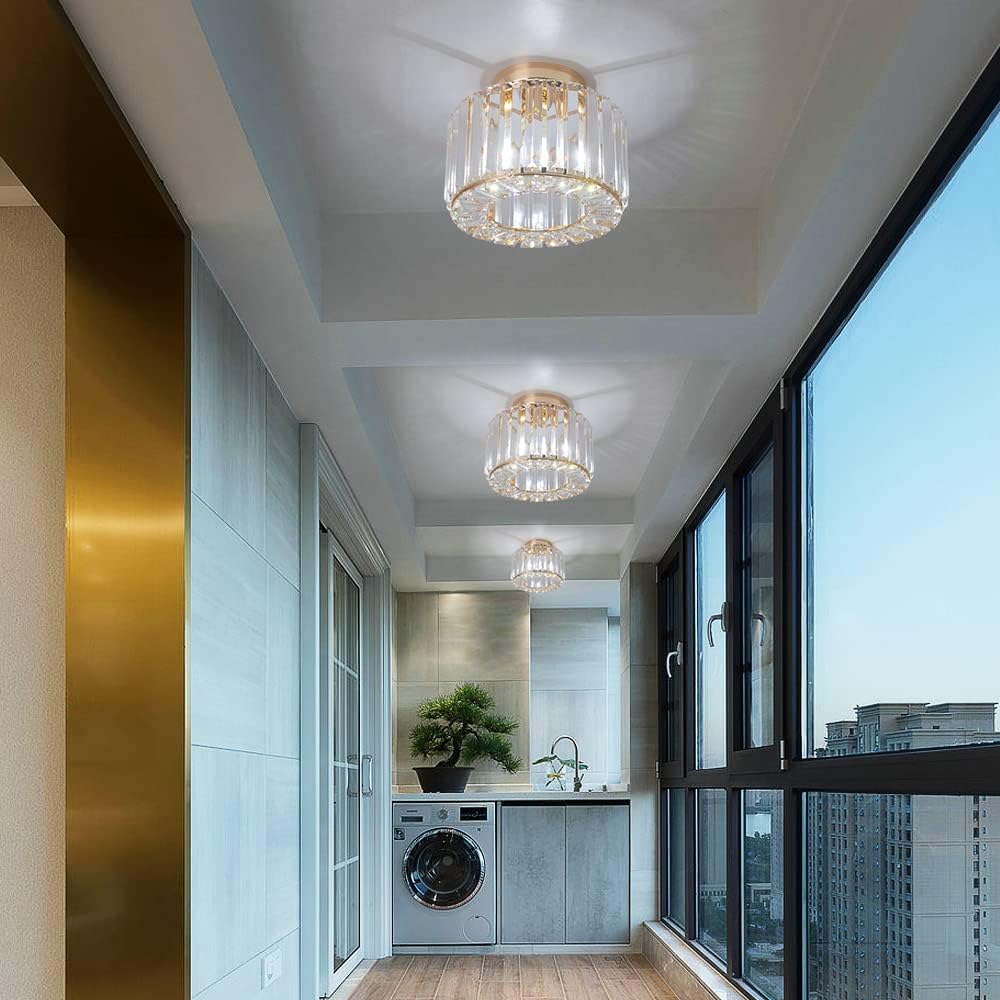 Sparkora – Luxe Kristallen Plafondlamp met Sprankelende Afwerking