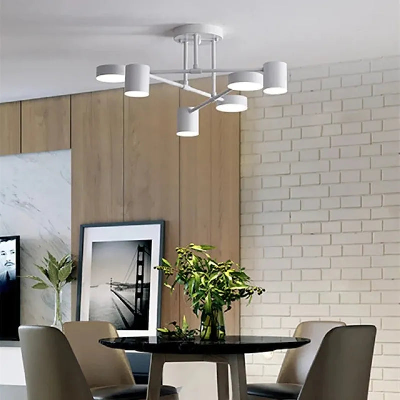 Norvik – Moderne Plafondlamp met 6 LED-Koppen