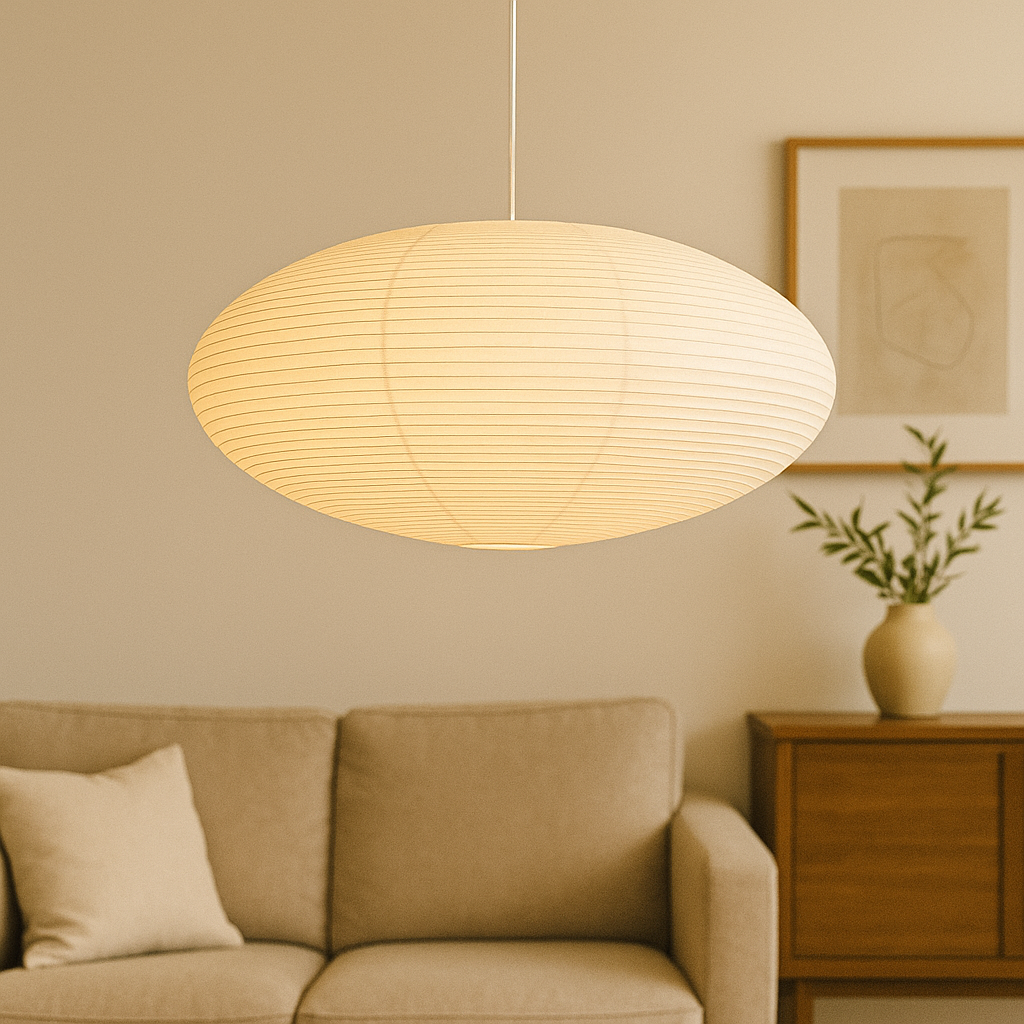 Shiniva - Eigentijdse Papieren Hanglamp Met Minimalistisch Ontwerp