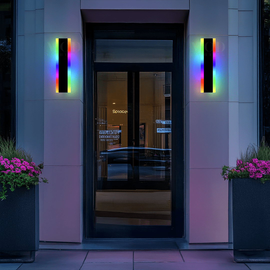 Petalune - Moderne RGB Wandlamp Met Afstandsbediening Voor Buiten, Veranda En Terras