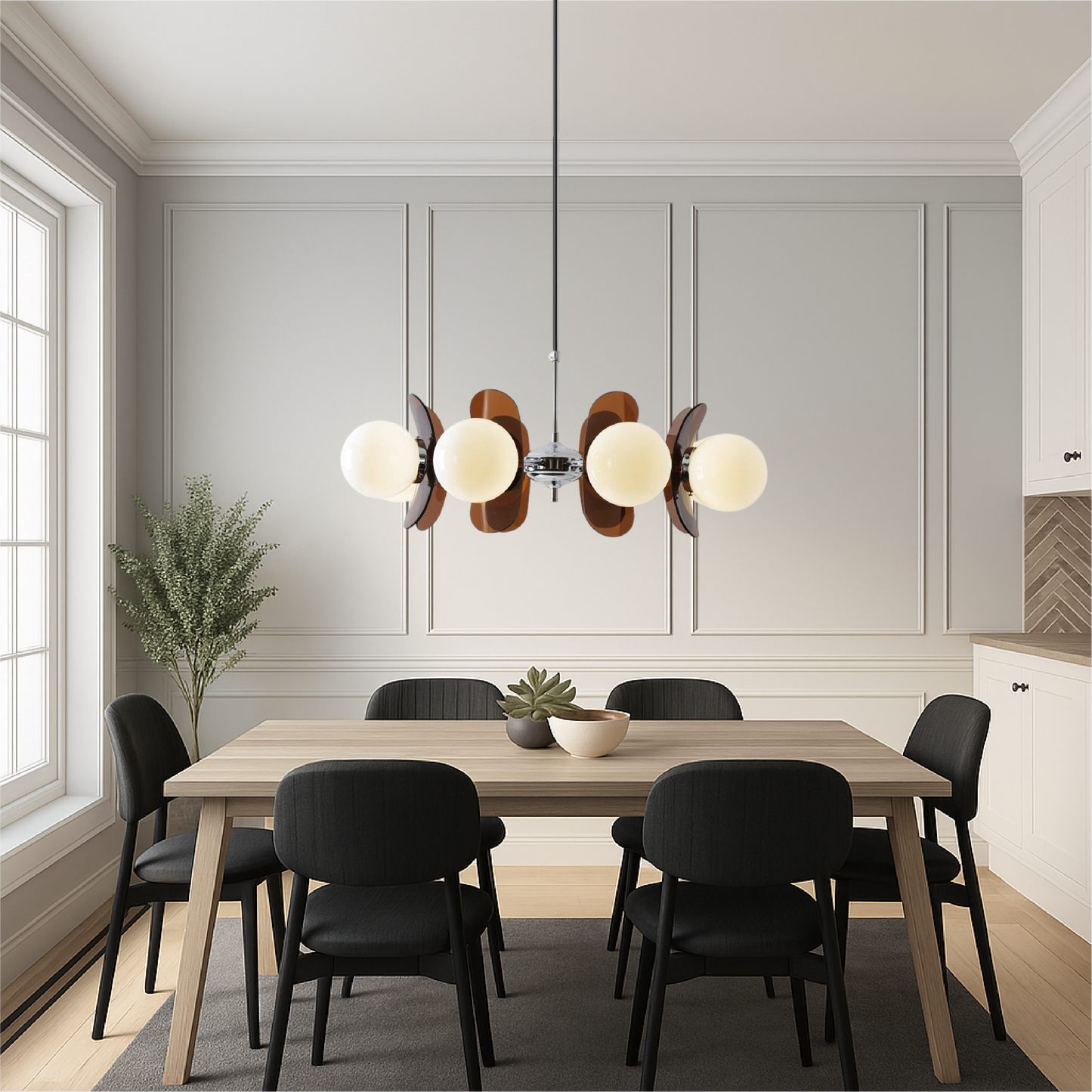 Sunpatha - Moderne Bauhaus Kroonluchter Met Vijf Verstelbare Armen