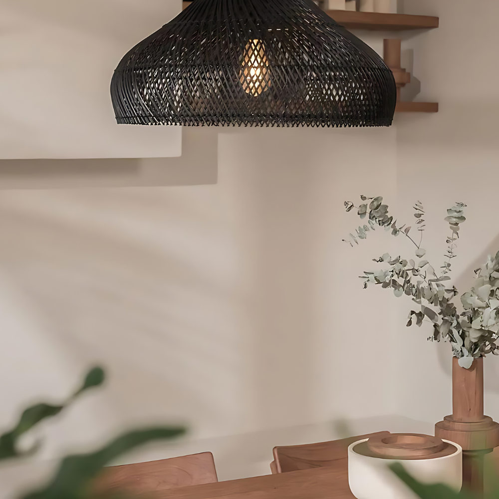 Solenne – Retro Boheemse Rattan Hanglamp