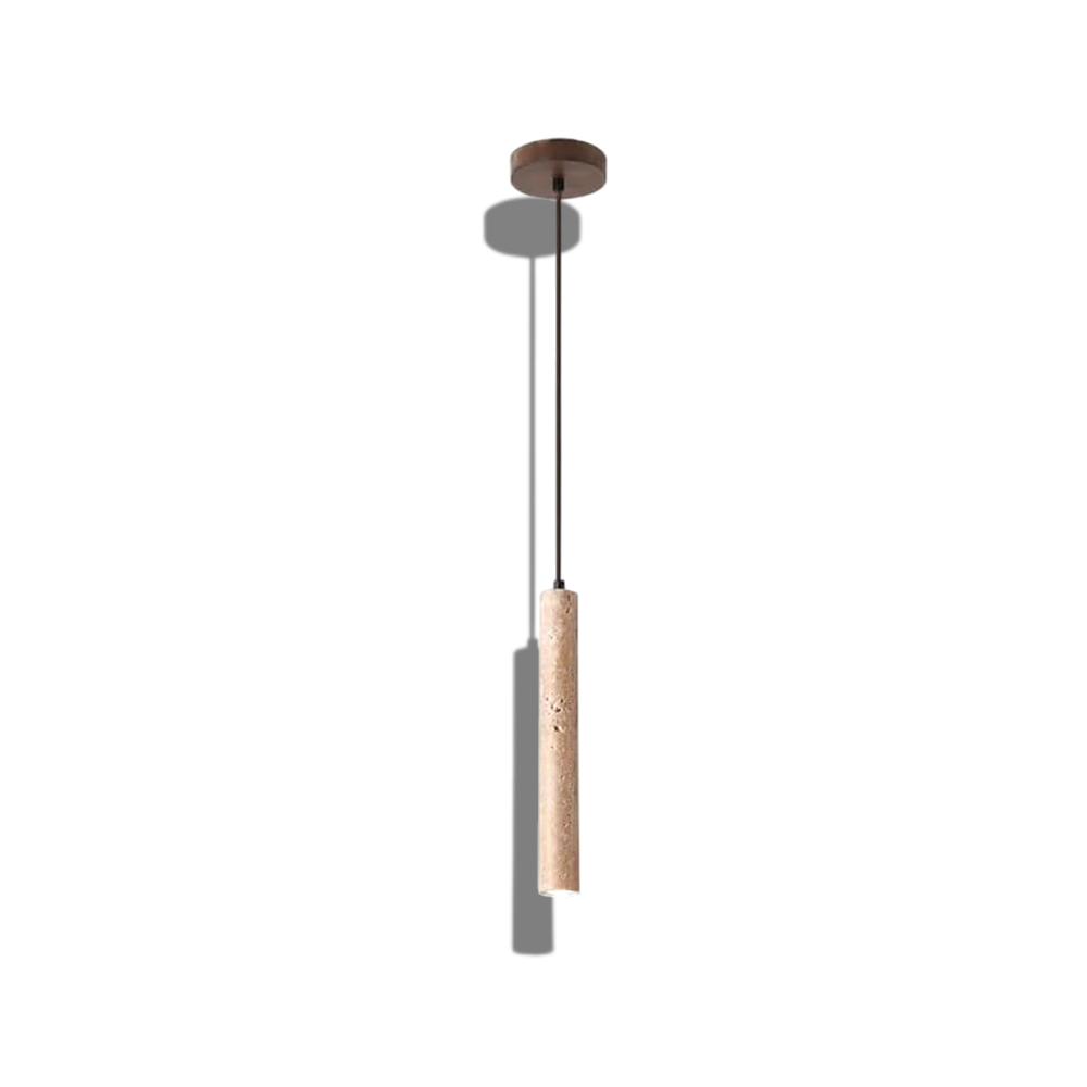Coltra – Minimalistische Travertijn Cilinder Hanglamp