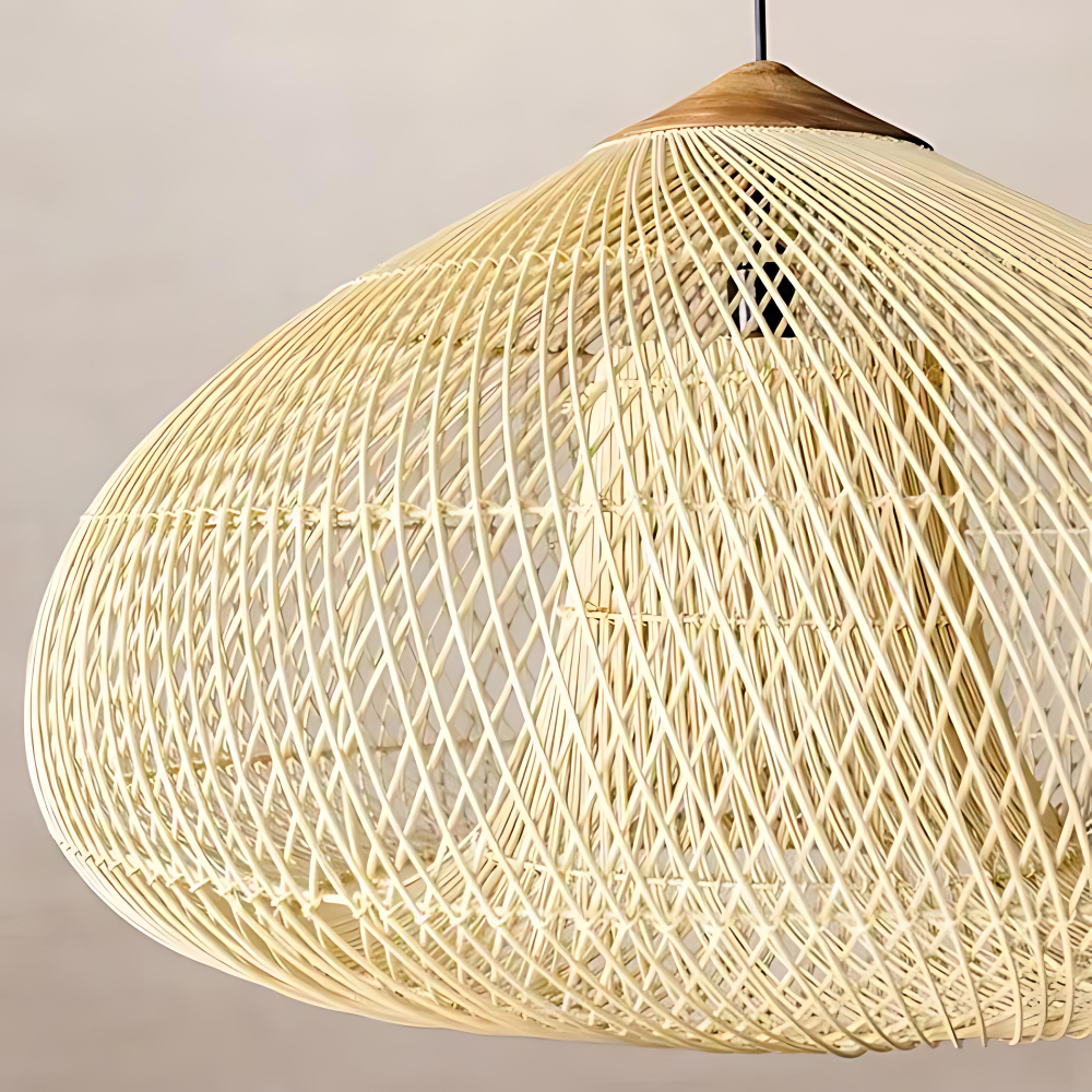 Aveline – Handgemaakte Rattan Japandi Hanglamp