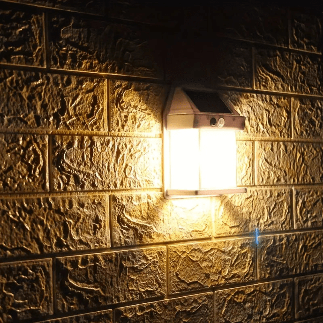 Brillence – Moderne Zonne-Wandlamp Waterdicht met Bewegingssensor