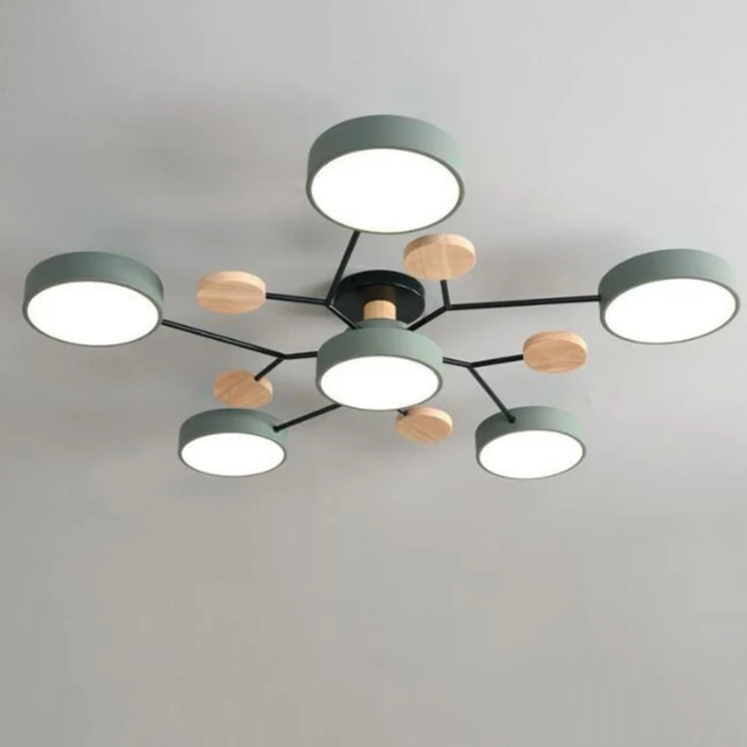 Roomora - Clio Moderne Ronde LED Plafondlamp voor de Woonkamer Thuis