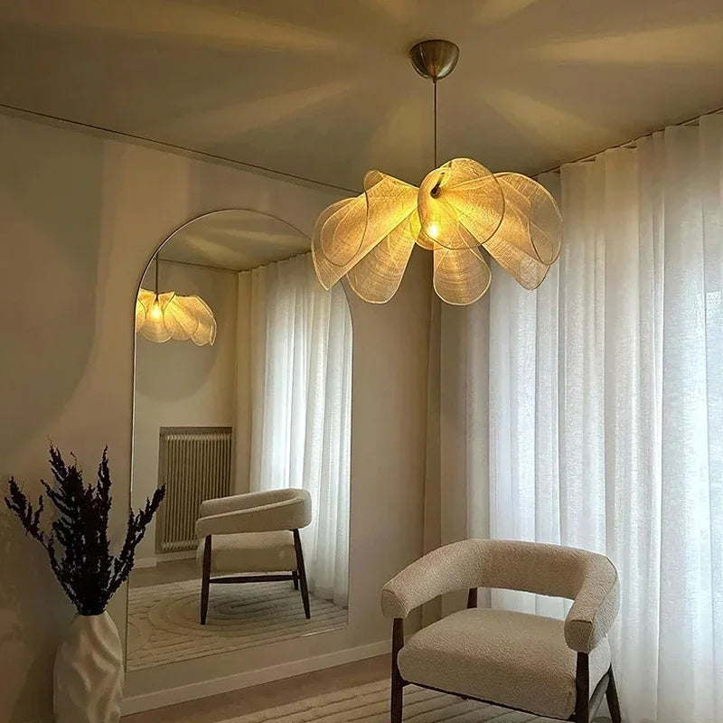 Deckora - Retro-geïnspireerde Stoffen Hanglamp Voor Gezellige Interieurs