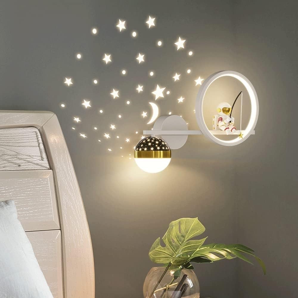 Luminoir – Kinder Wandlamp met Sterren & Maan Design