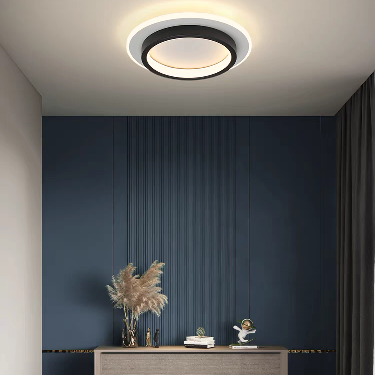 Homedra – Moderne Ronde LED Plafondlamp Met Duurzaam Metaal En Acryl Ontwerp