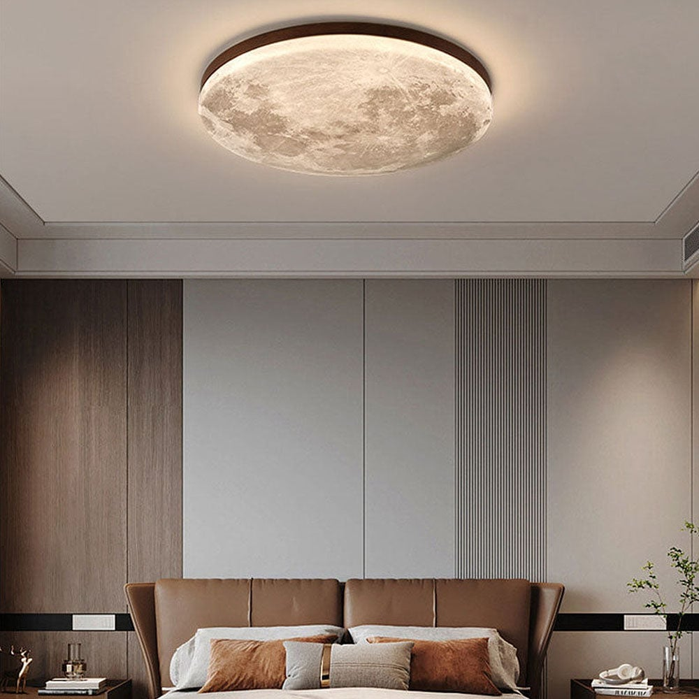 Selena – Maan LED Plafondlamp (Minimalistisch Rond Ontwerp, Warm/Neutraal/Koel Licht)