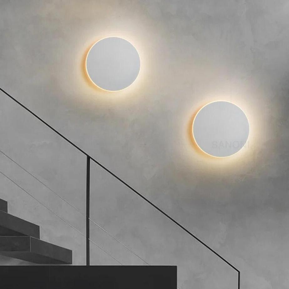 Lunor – Nordic Ronde LED Wandlamp met Bewegingssensor