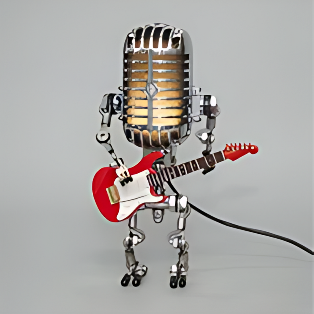 Robalto – Unieke Robot Tafellamp met Gitaar