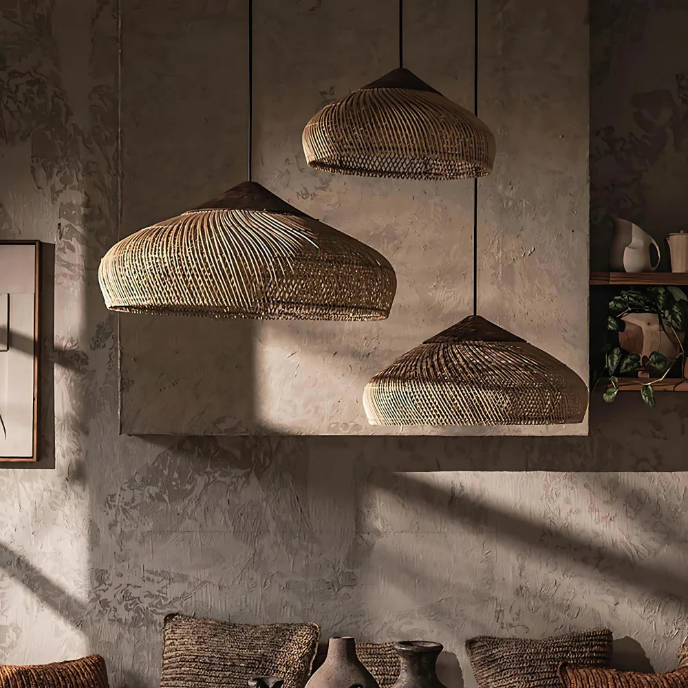 Solenne – Retro Boheemse Rattan Hanglamp