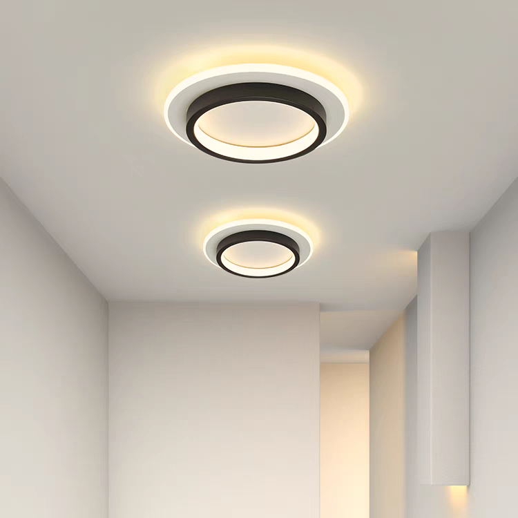 Homedra – Moderne Ronde LED Plafondlamp Met Duurzaam Metaal En Acryl Ontwerp