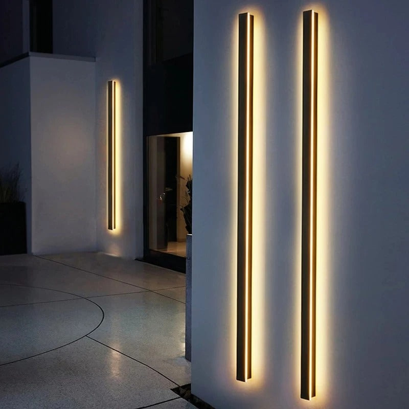 Havenvale - Verticale LED Buitenwandlamp Met Dimbare Functie En Strak Design