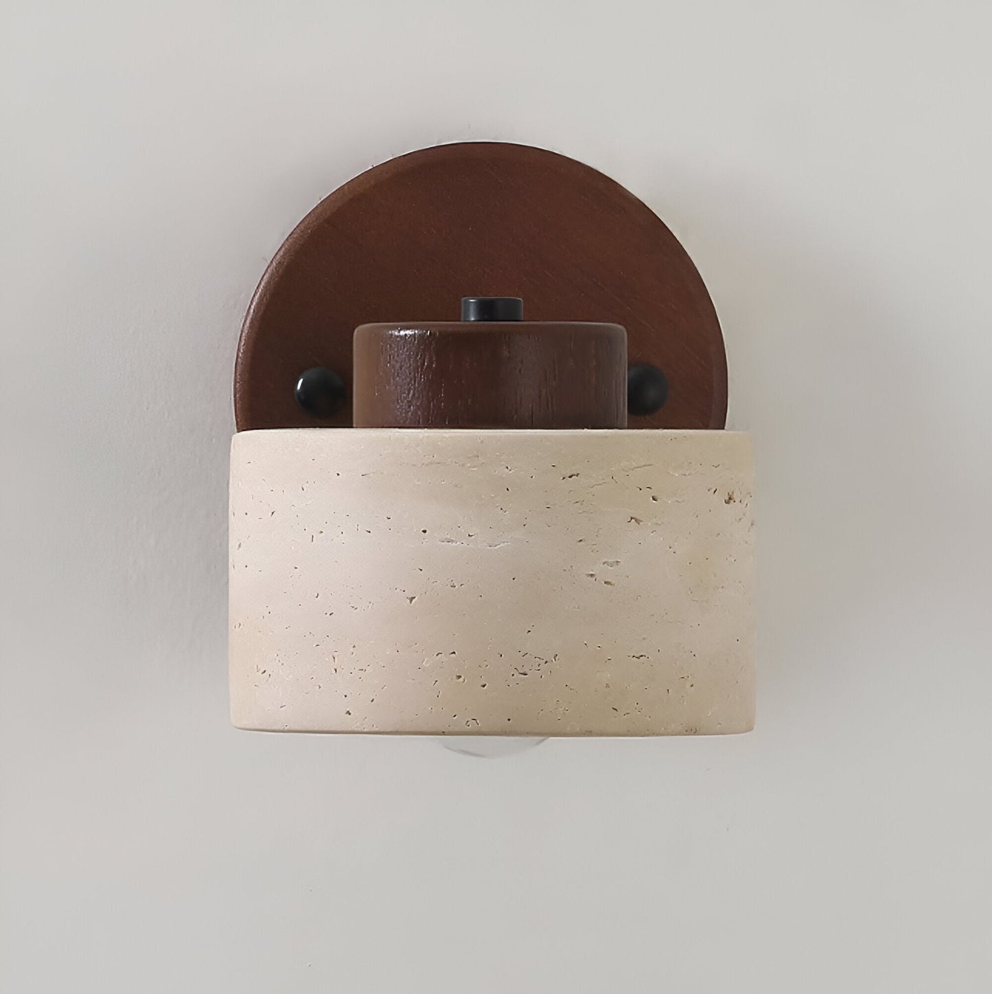 Liora – Minimalistische Travertin Leeswandlamp