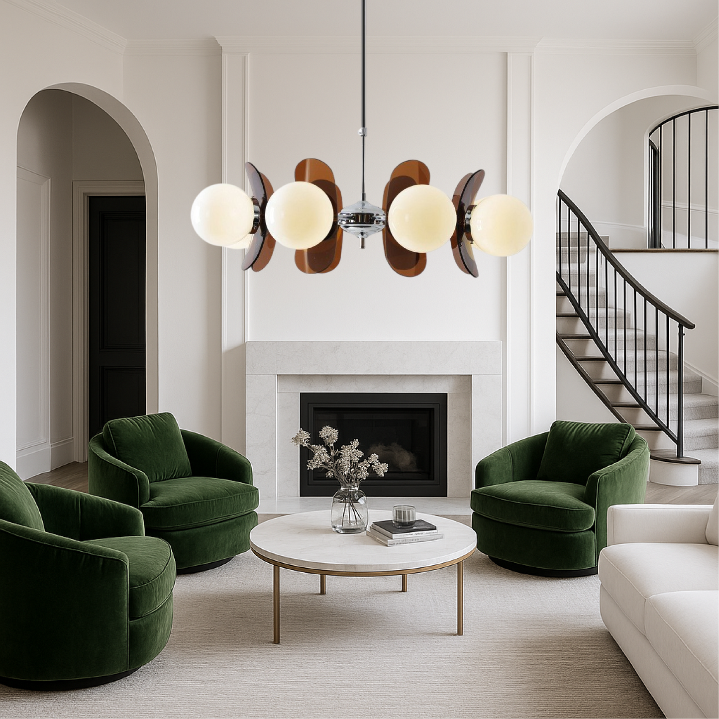 Sunpatha - Moderne Bauhaus Kroonluchter Met Vijf Verstelbare Armen