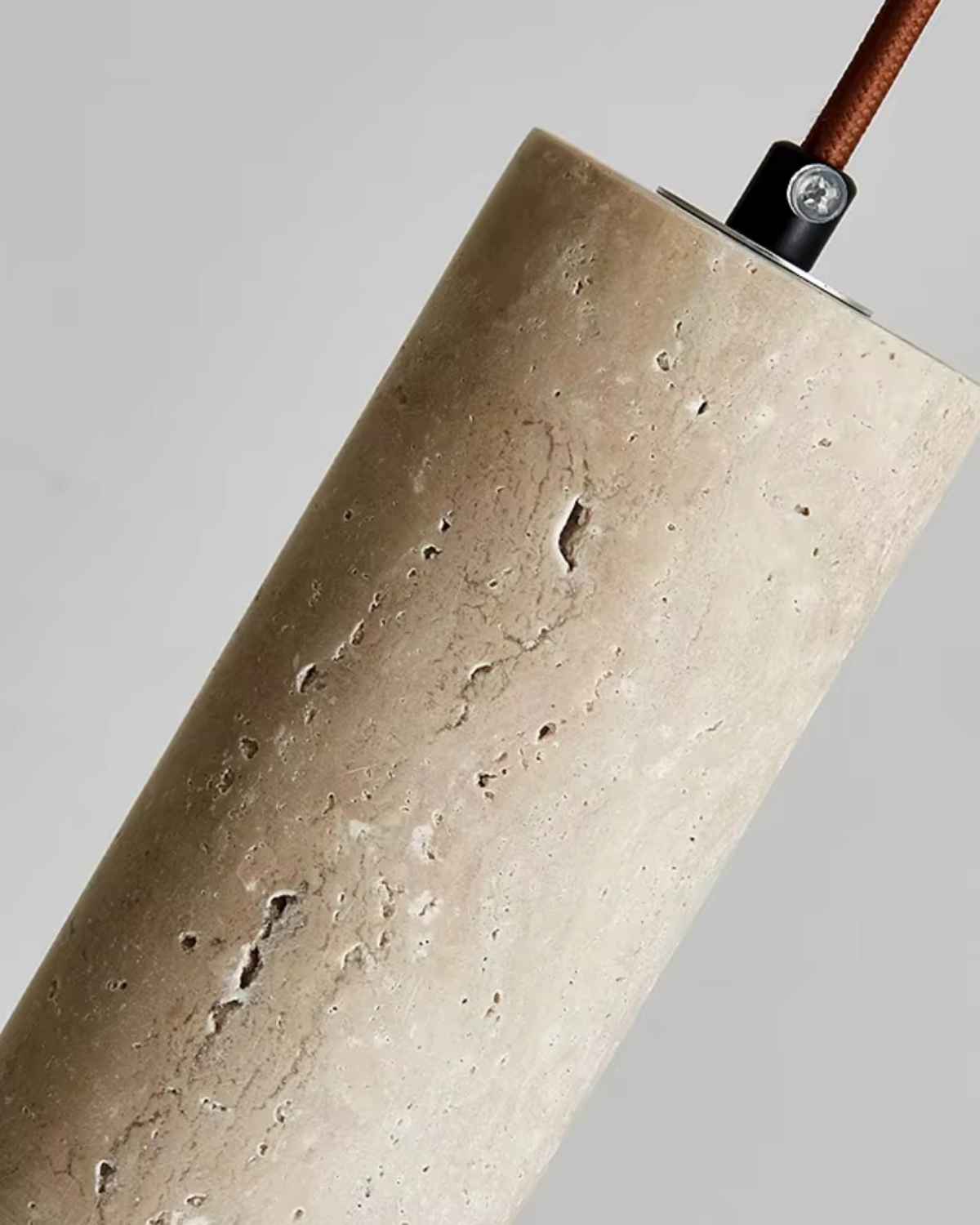 Coltra – Minimalistische Travertijn Cilinder Hanglamp