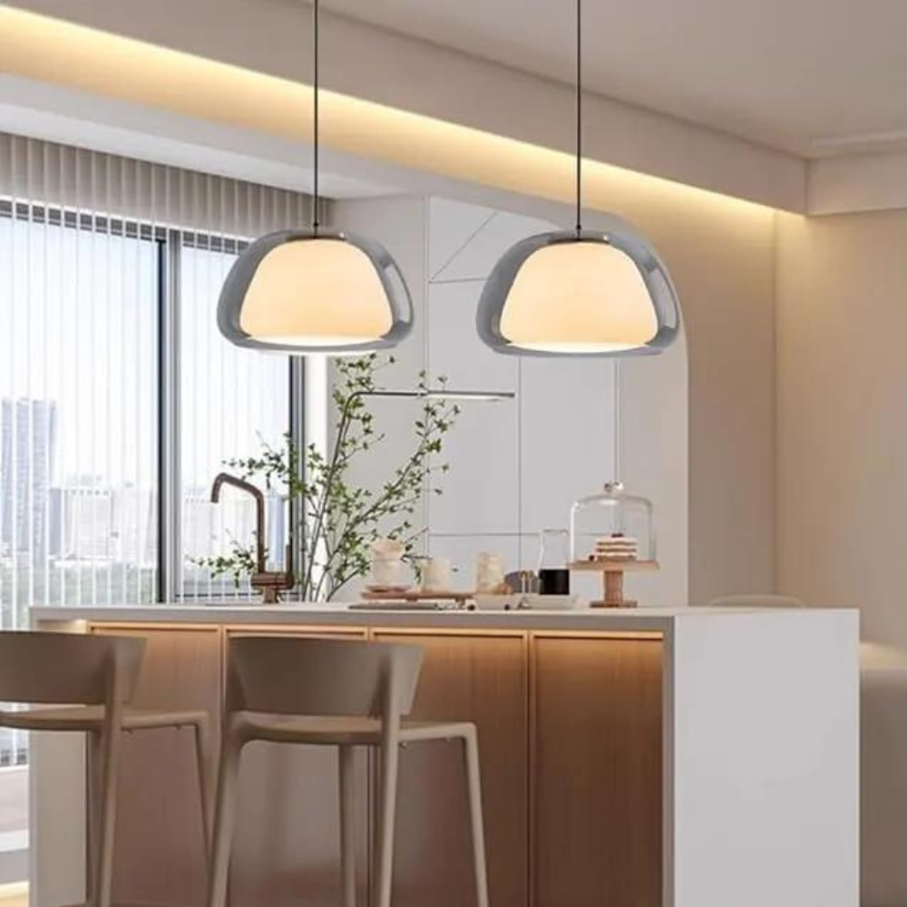 Loira – Glazen Dome Hanglamp (Moderne Verstelbare Verlichting)