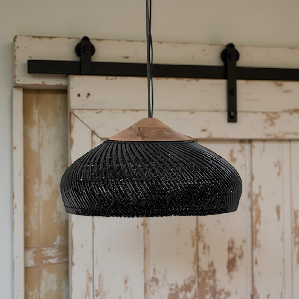 Solenne – Retro Boheemse Rattan Hanglamp