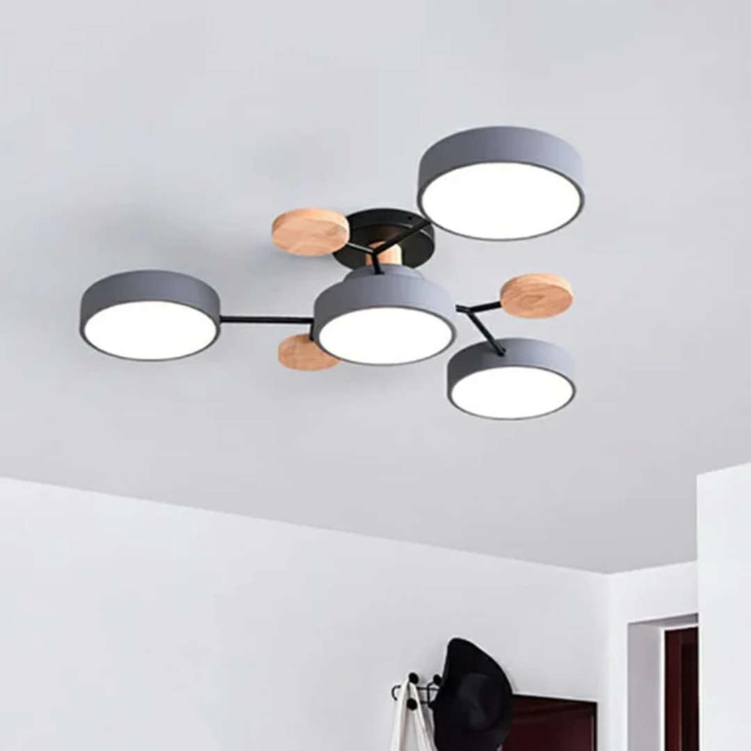 Roomora - Clio Moderne Ronde LED Plafondlamp voor de Woonkamer Thuis