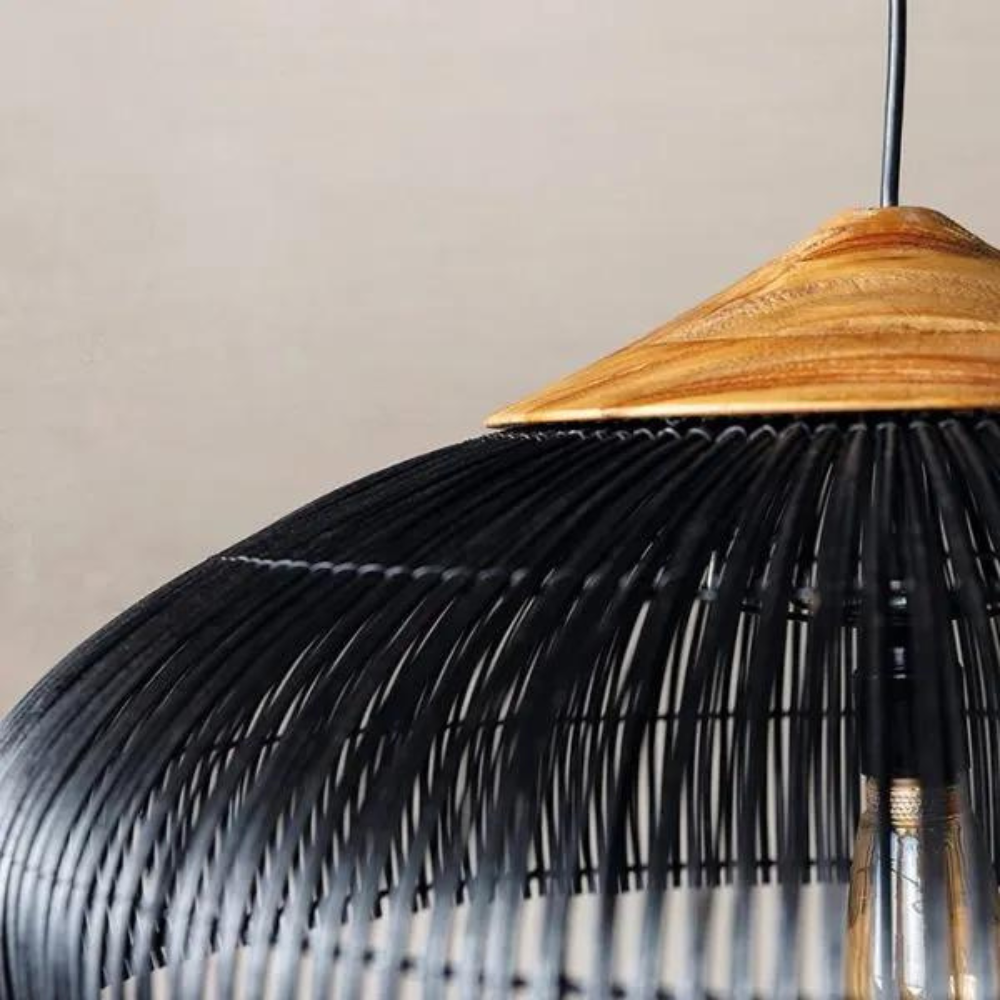 Solenne – Retro Boheemse Rattan Hanglamp