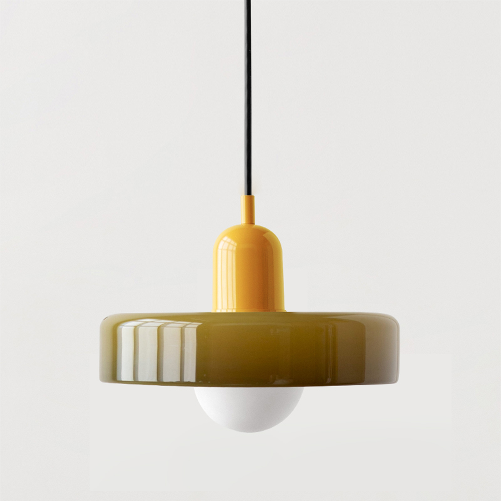 GleaMore - Bauhaus Hanglamp In Stijlvol Gekleurd Glas