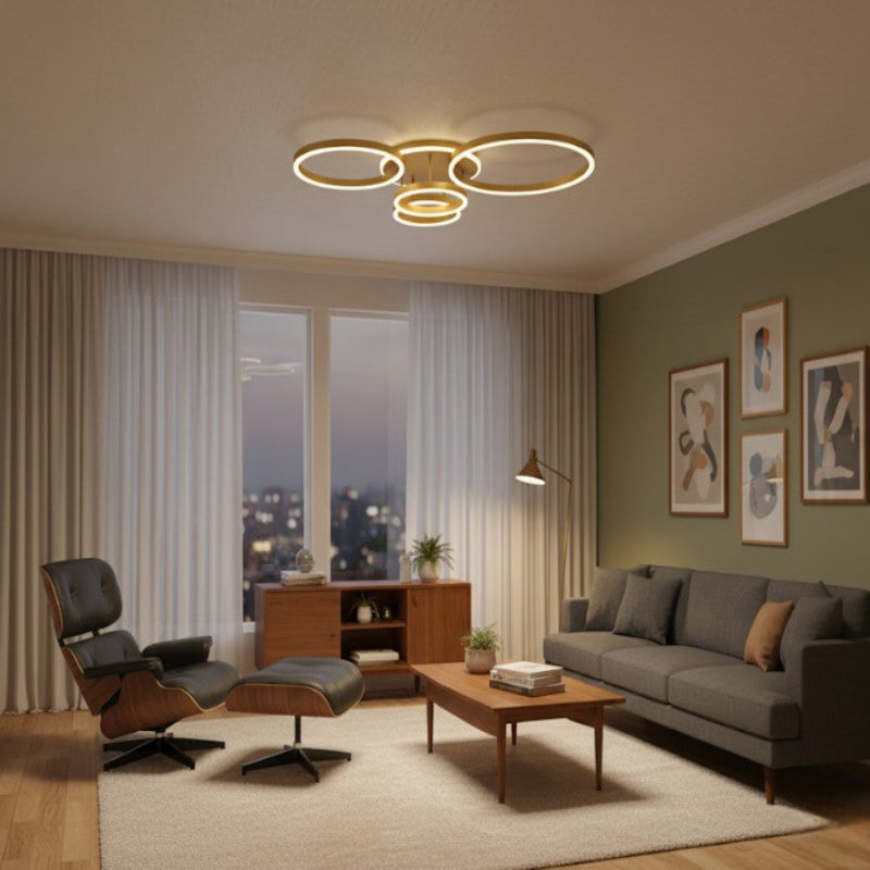 Bloomelle - Moderne Plafondlamp Met Meerdere Cirkels Voor Stijlvolle Interieurverlichting