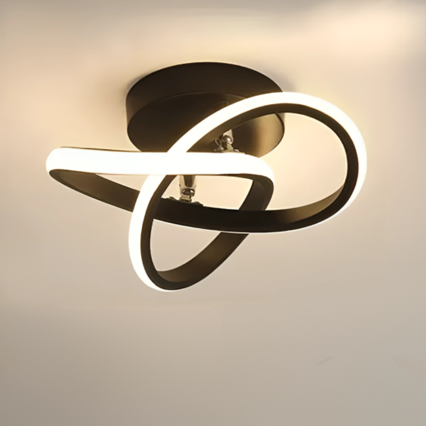 Soapore - Moderne LED Plafondlamp - Creatieve Twee-Ringen Designlamp
