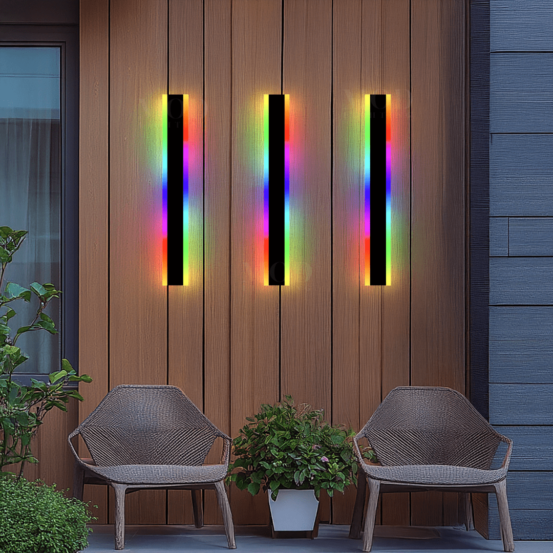Petalune - Moderne RGB Wandlamp Met Afstandsbediening Voor Buiten, Veranda En Terras
