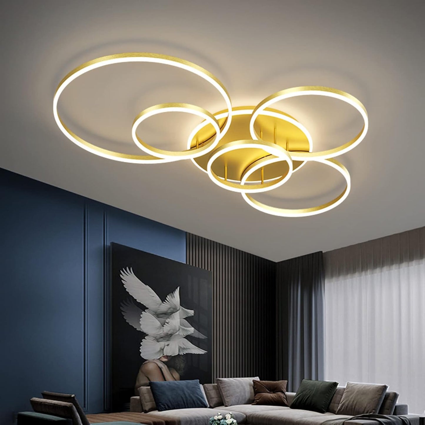 Bloomelle - Moderne Plafondlamp Met Meerdere Cirkels Voor Stijlvolle Interieurverlichting