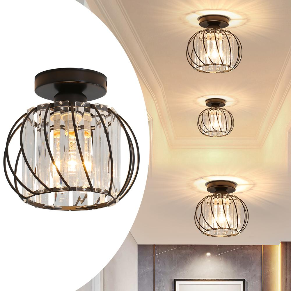 Decorra - Strakke Noordse Plafondlamp Met Helder Glas Voor Moderne Interieurs