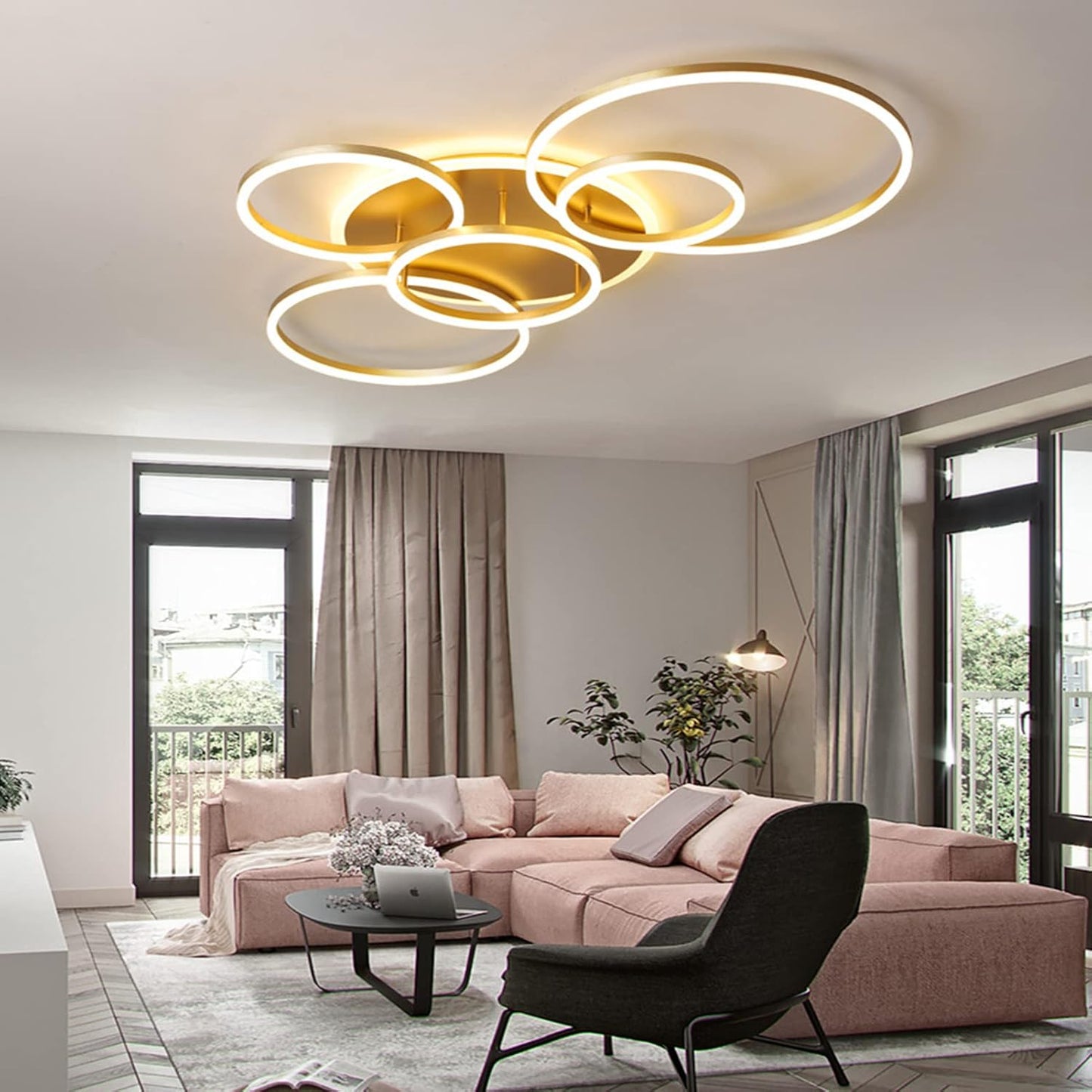 Bloomelle - Moderne Plafondlamp Met Meerdere Cirkels Voor Stijlvolle Interieurverlichting