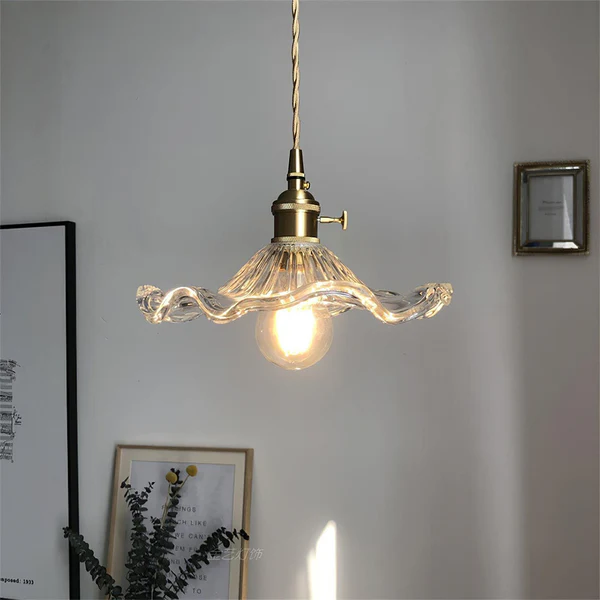 Coverra – Hibiscus Glazen Hanglamp voor Sfeervolle Gloed