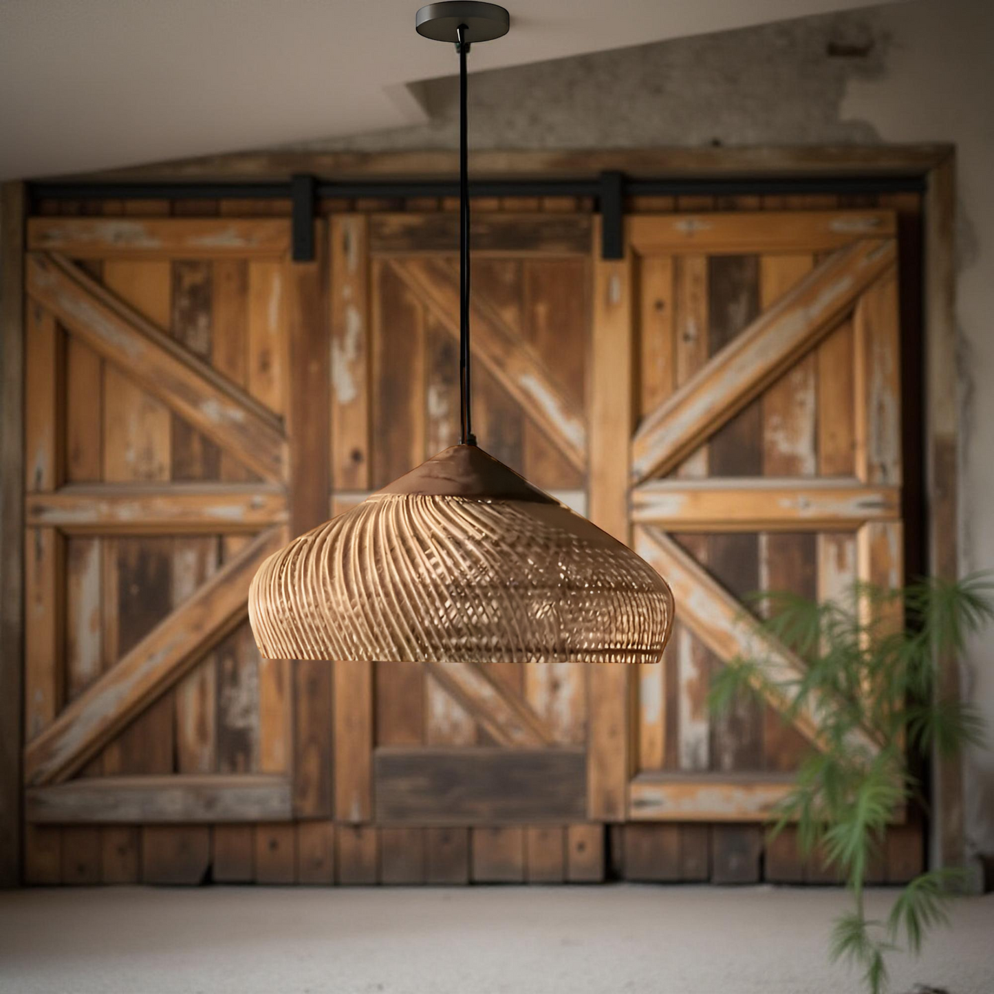 Solenne – Retro Boheemse Rattan Hanglamp