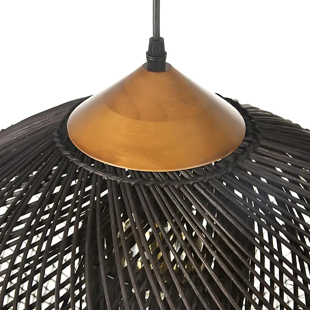 Aveline – Handgemaakte Rattan Japandi Hanglamp
