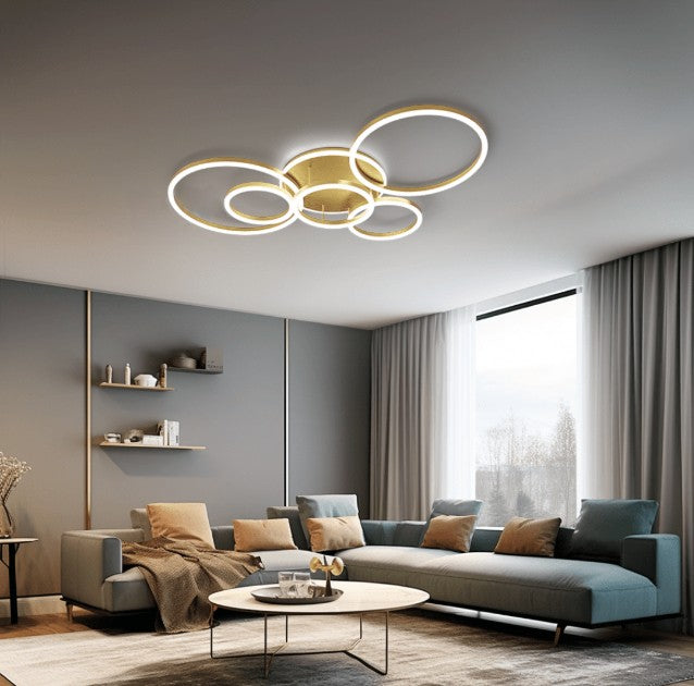 Bloomelle - Moderne Plafondlamp Met Meerdere Cirkels Voor Stijlvolle Interieurverlichting