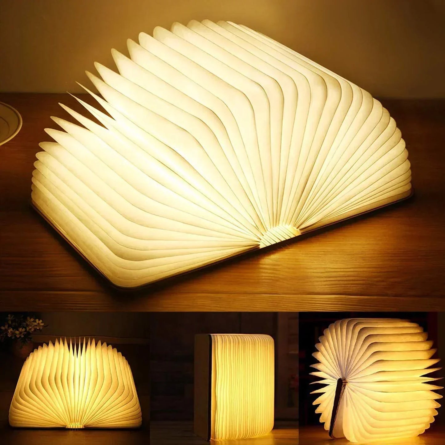 Lumora – LED Tafellamp Boekenlamp Oplaadbaar | Design Nachtlamp