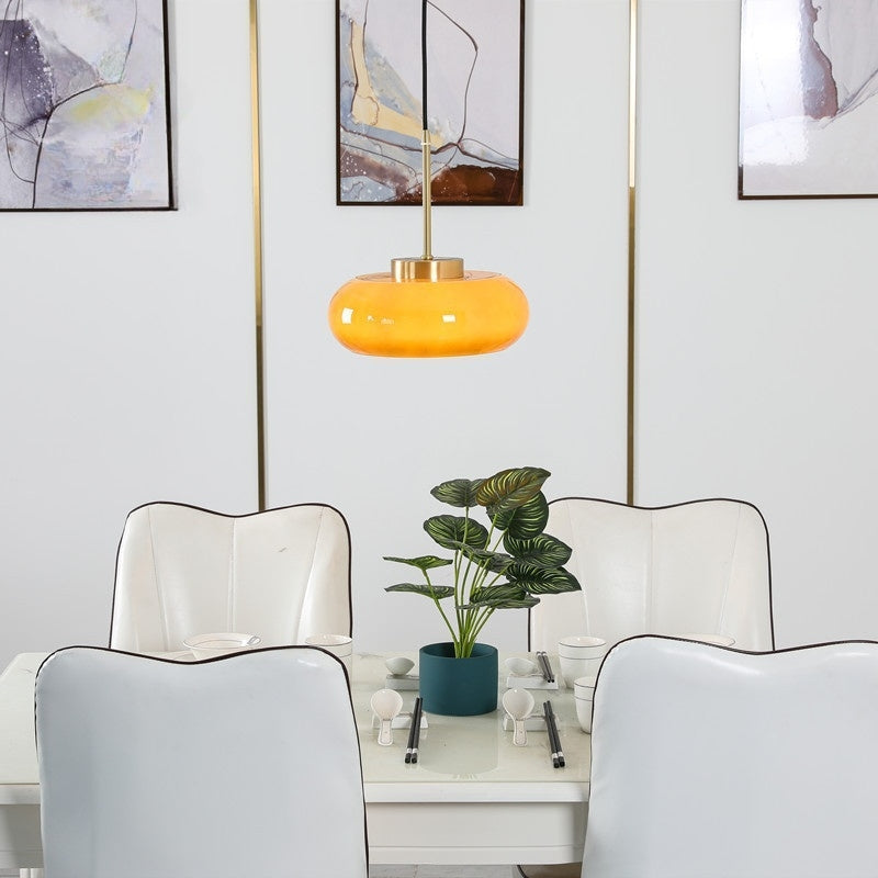 Zyra – Broodvorm Glazen Hanglamp (Moderne Eetkamerlamp)
