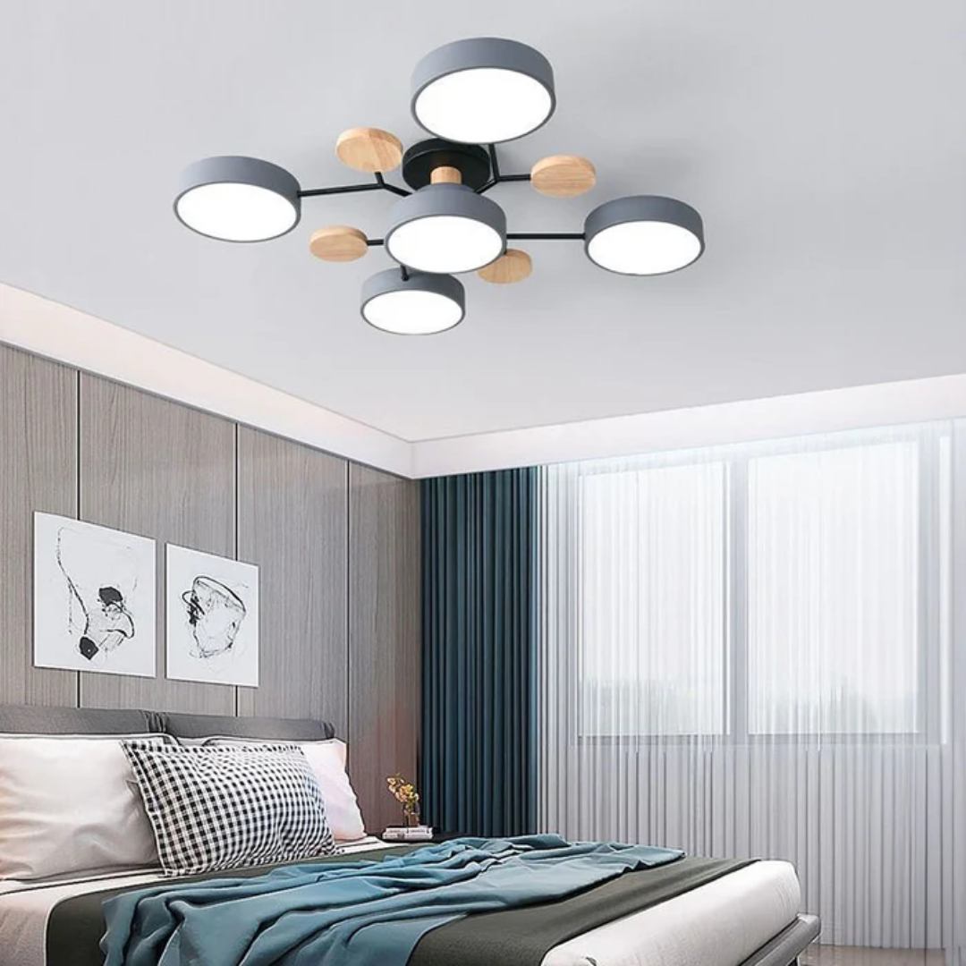 Roomora - Clio Moderne Ronde LED Plafondlamp voor de Woonkamer Thuis