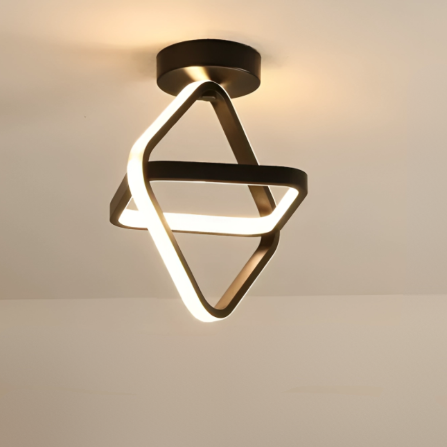 Soapore - Moderne LED Plafondlamp - Creatieve Twee-Ringen Designlamp