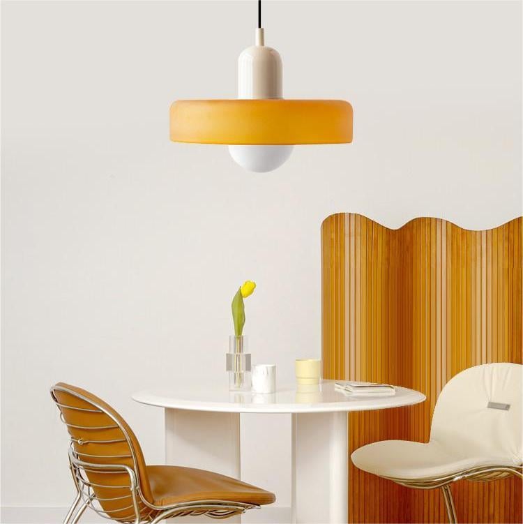 GleaMore - Bauhaus Hanglamp In Stijlvol Gekleurd Glas