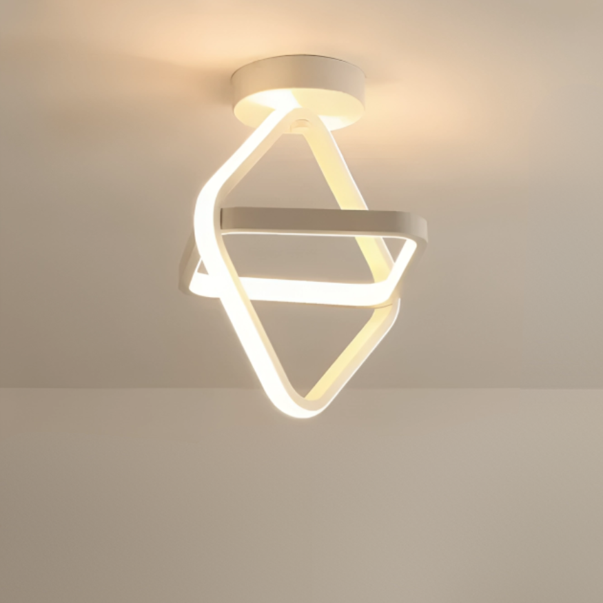 Soapore - Moderne LED Plafondlamp - Creatieve Twee-Ringen Designlamp