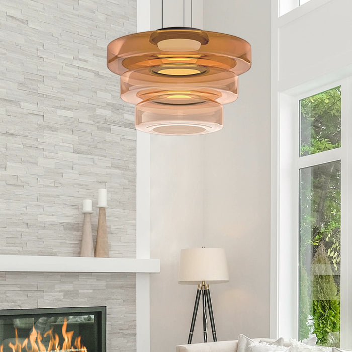 Sunhaven - Tijdloze Bauhaus-Stijl Glazen Hanglamp voor Thuis