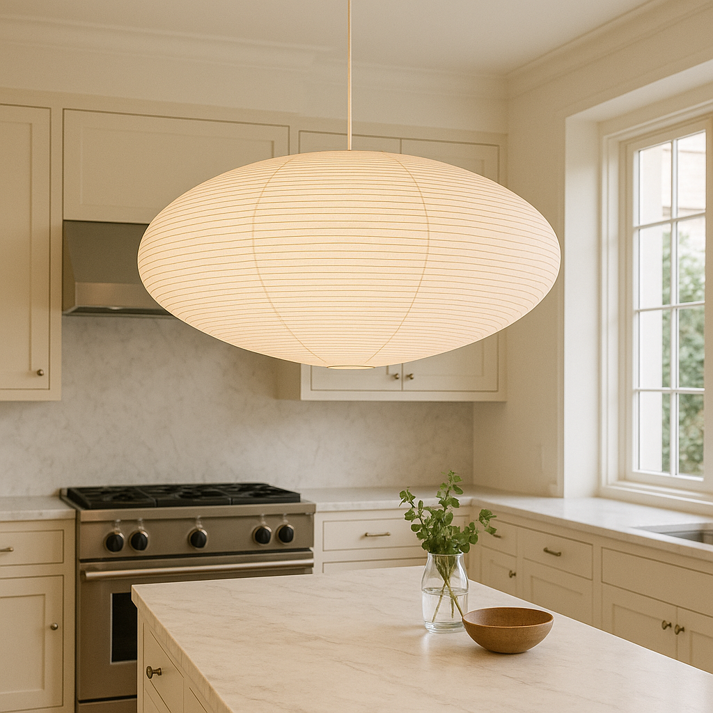 Shiniva - Eigentijdse Papieren Hanglamp Met Minimalistisch Ontwerp