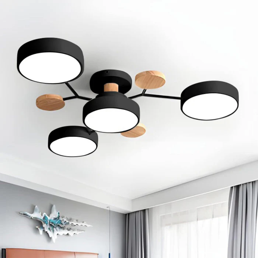 Roomora - Clio Moderne Ronde LED Plafondlamp voor de Woonkamer Thuis